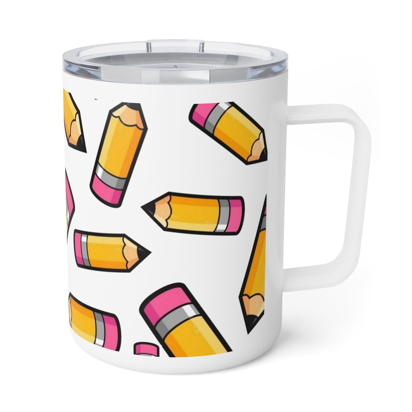 Pencil Insulated Coffee Mug, 10oz