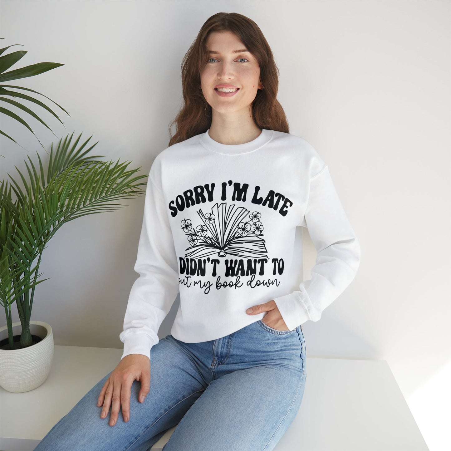 Didn’t Want To Put My Book Down Heavy Blend™ Crewneck Sweatshirt