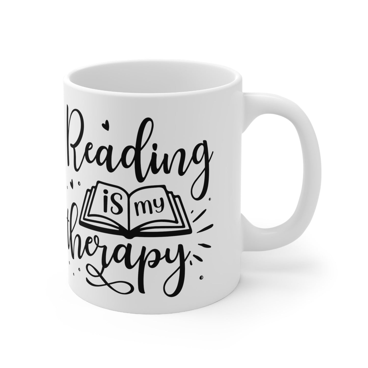 Reading is my Therapy Ceramic Mug 11oz