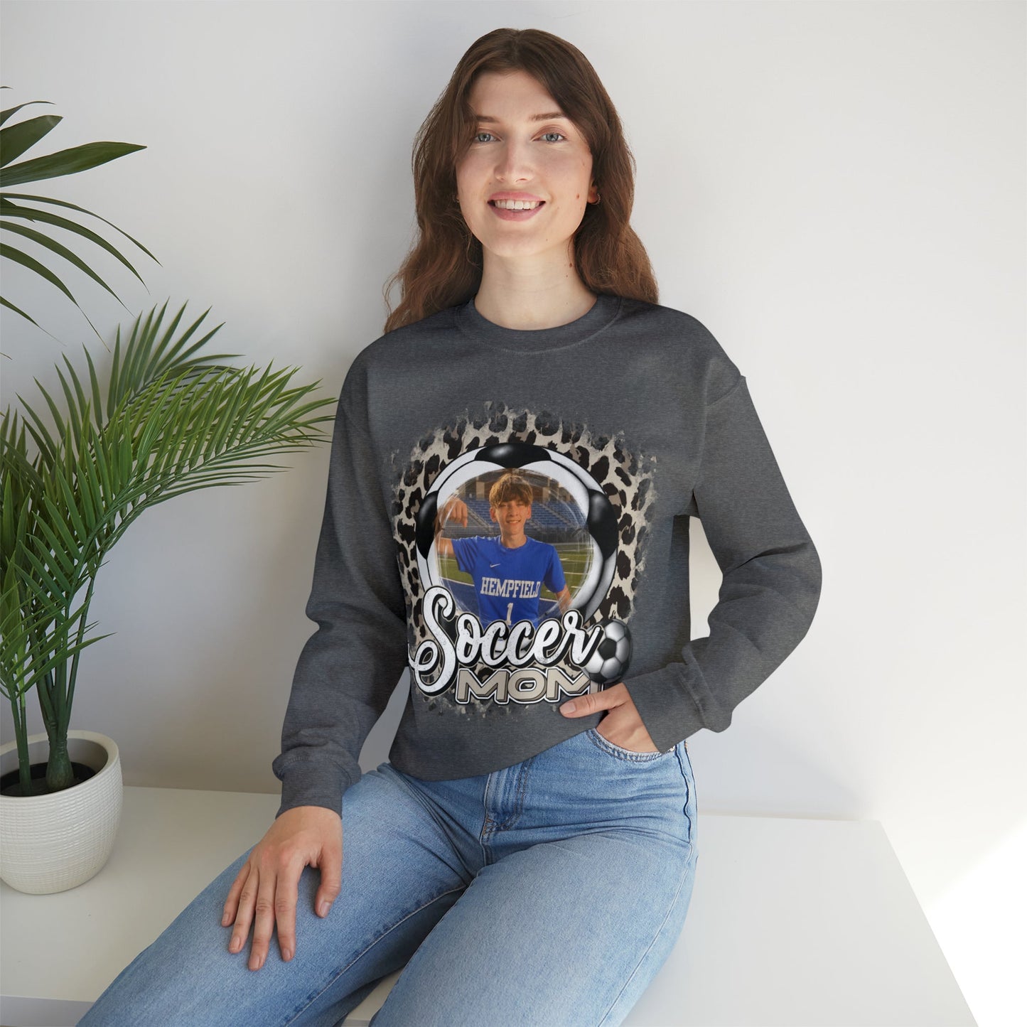 Custom Soccer Mom Heavy Blend™ Crewneck Sweatshirt