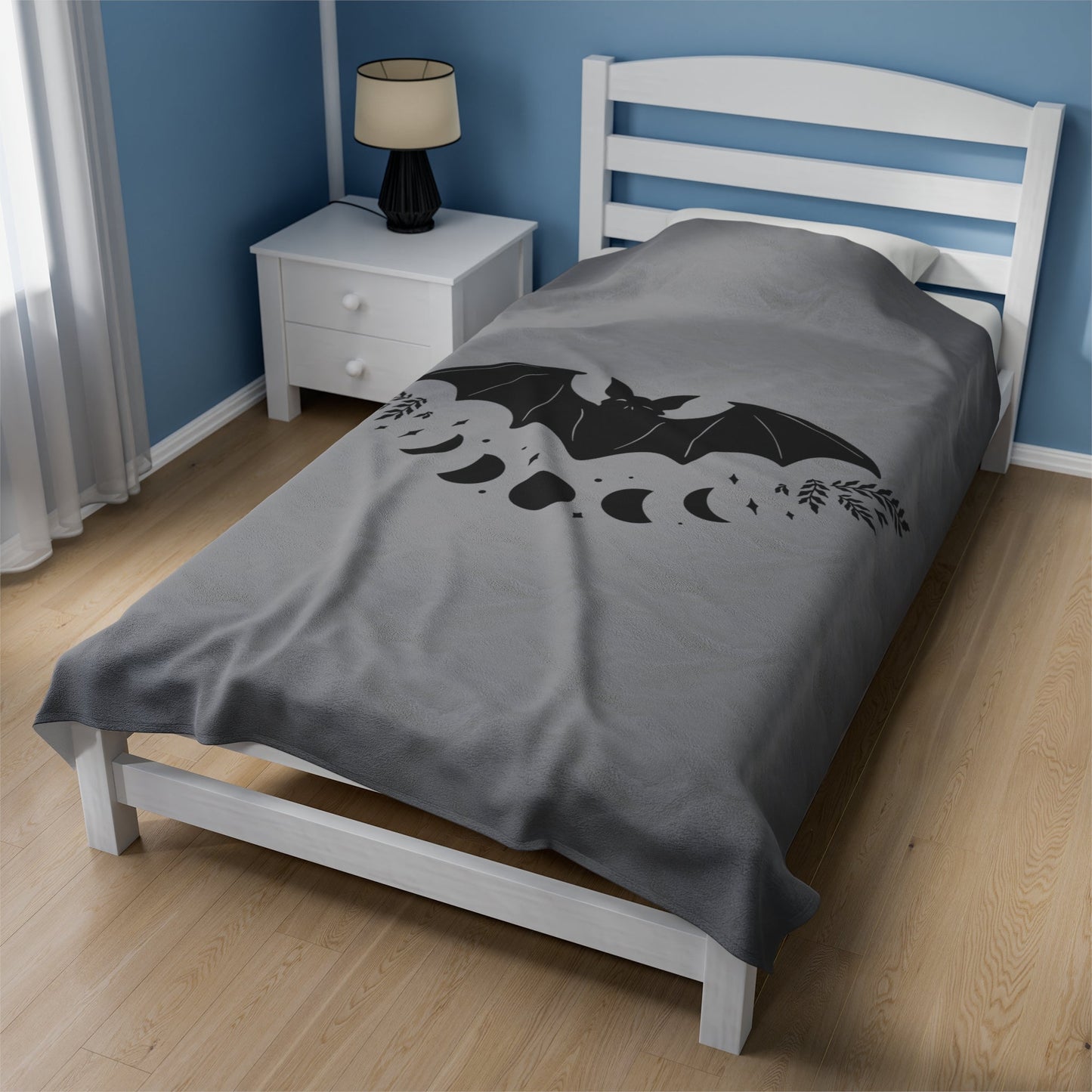 Night Bat Velveteen Plush Blanket