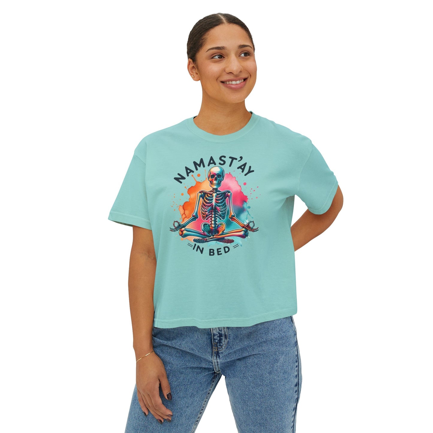 Namastay In Bed Women's Boxy Tee