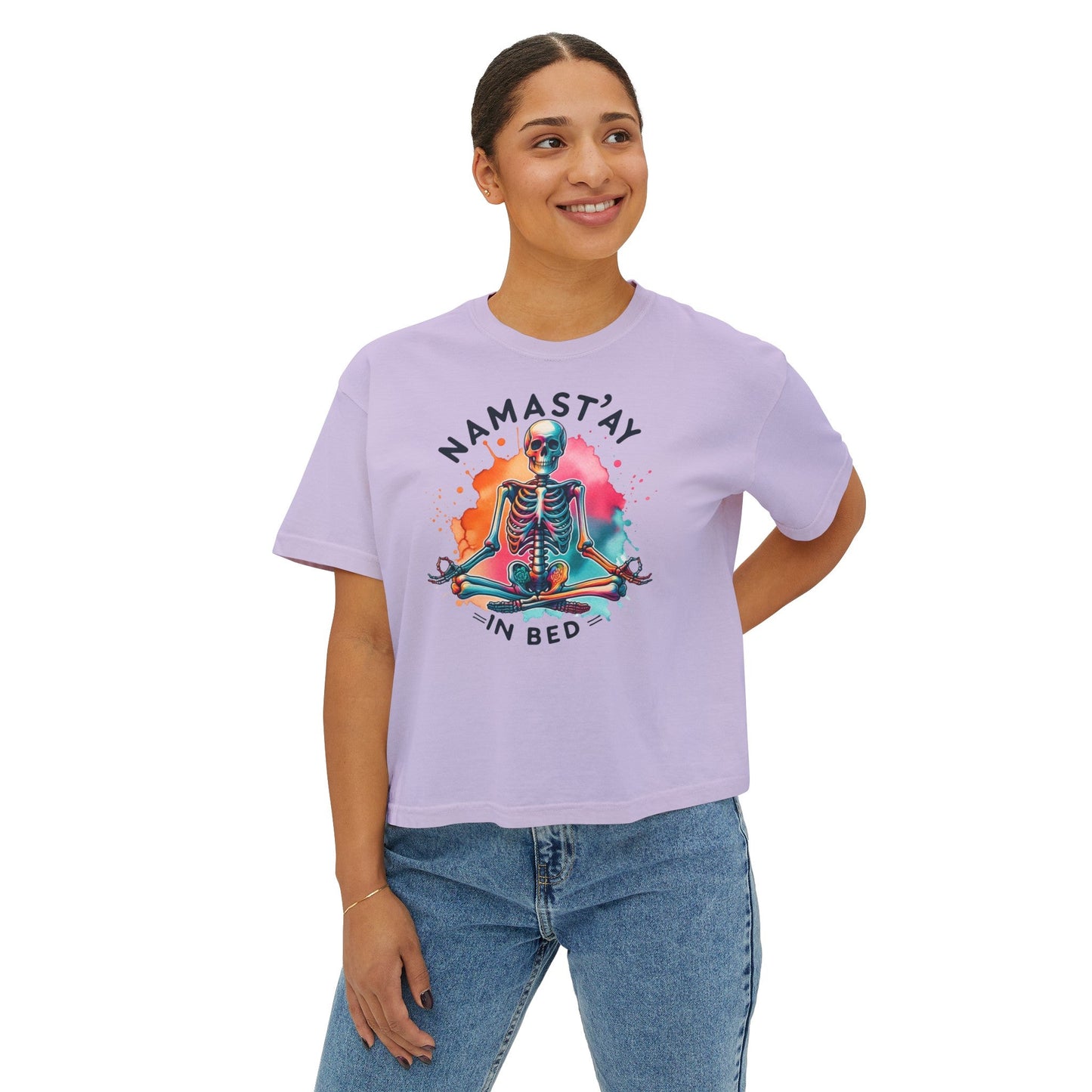 Namastay In Bed Women's Boxy Tee