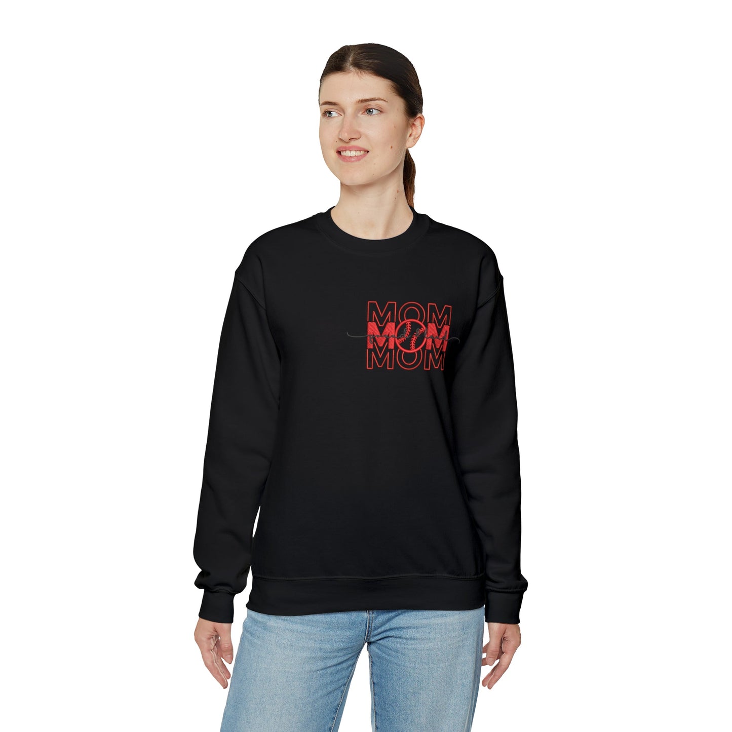 Mom Baseball Heavy Blend™ Crewneck Sweatshirt