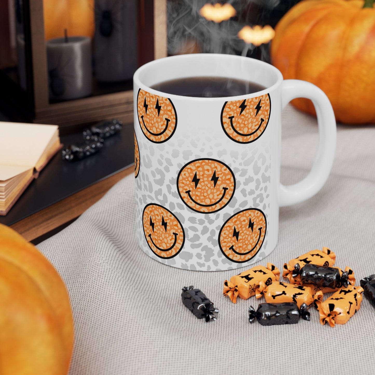 Leopard Smiles Ceramic Mug 11oz