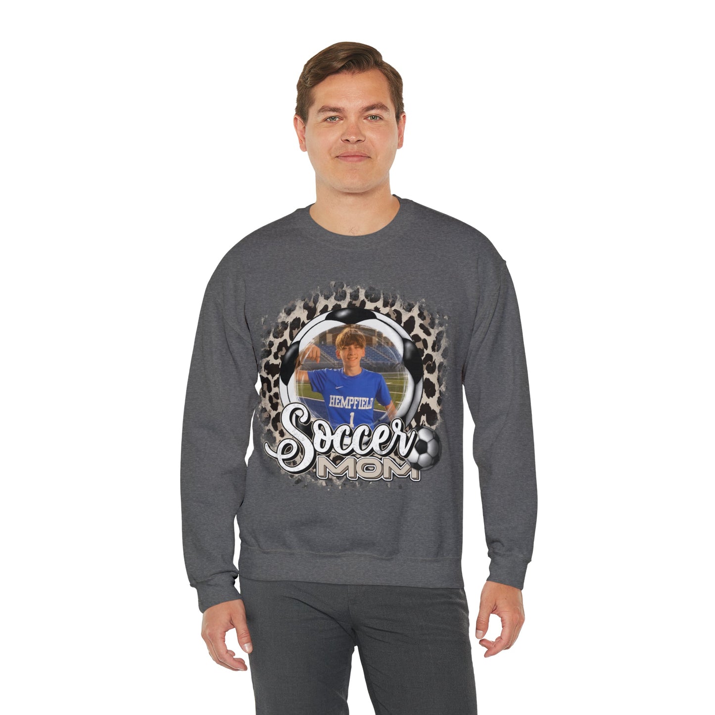 Custom Soccer Mom Heavy Blend™ Crewneck Sweatshirt