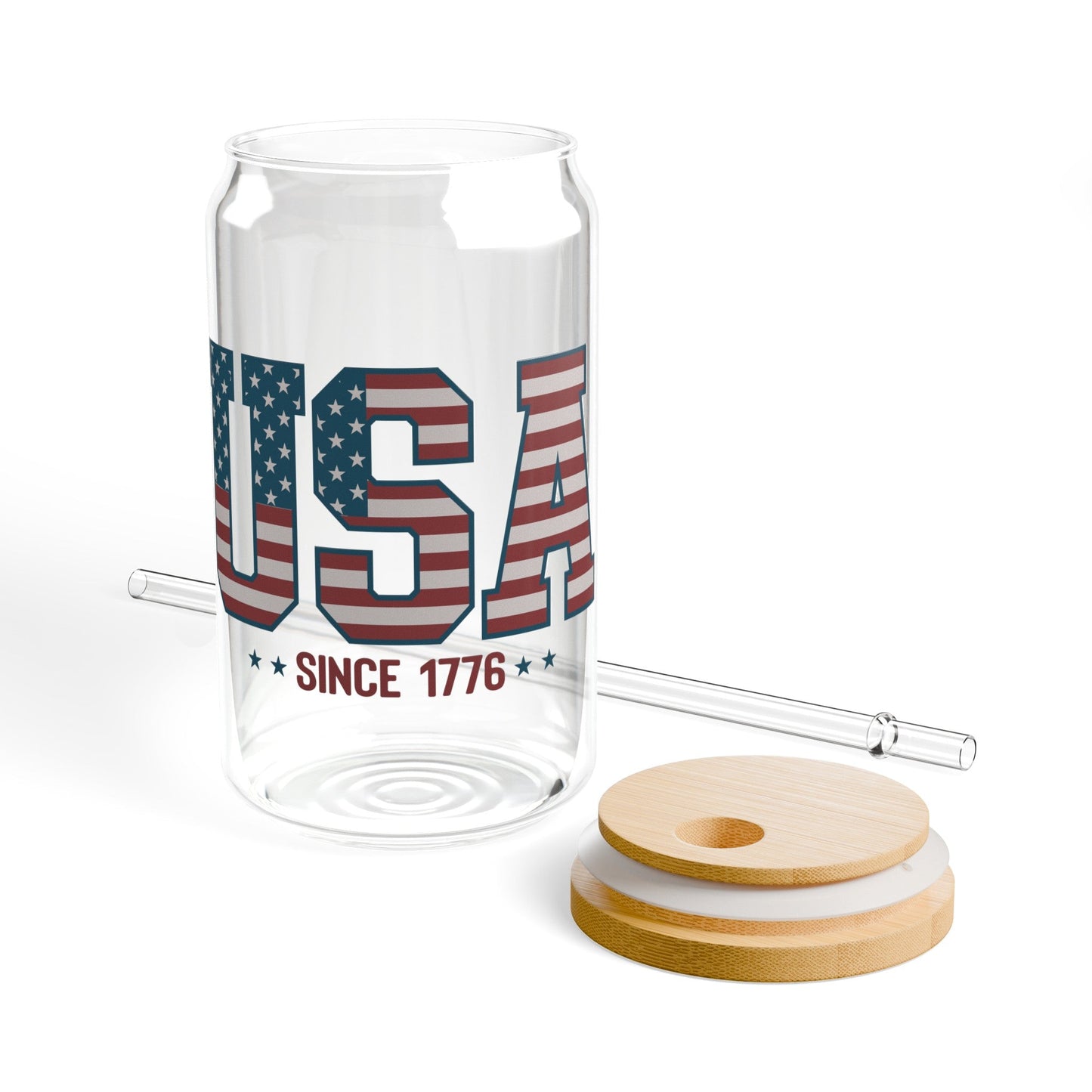 USA Since 1776 Sipper Glass, 16oz