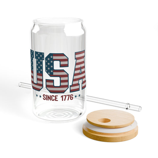 USA Since 1776 Sipper Glass, 16oz