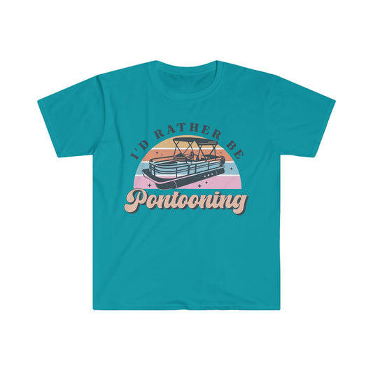 Rather Be Pontooning Softstyle T-Shirt