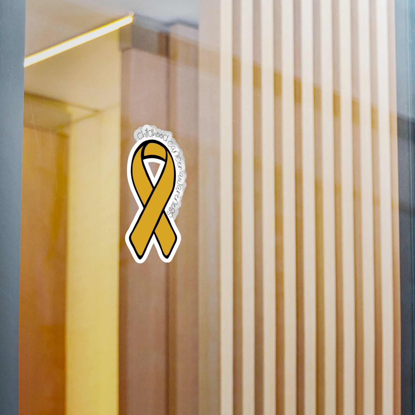 Childhood Cancer Awareness Ribbon Sticker