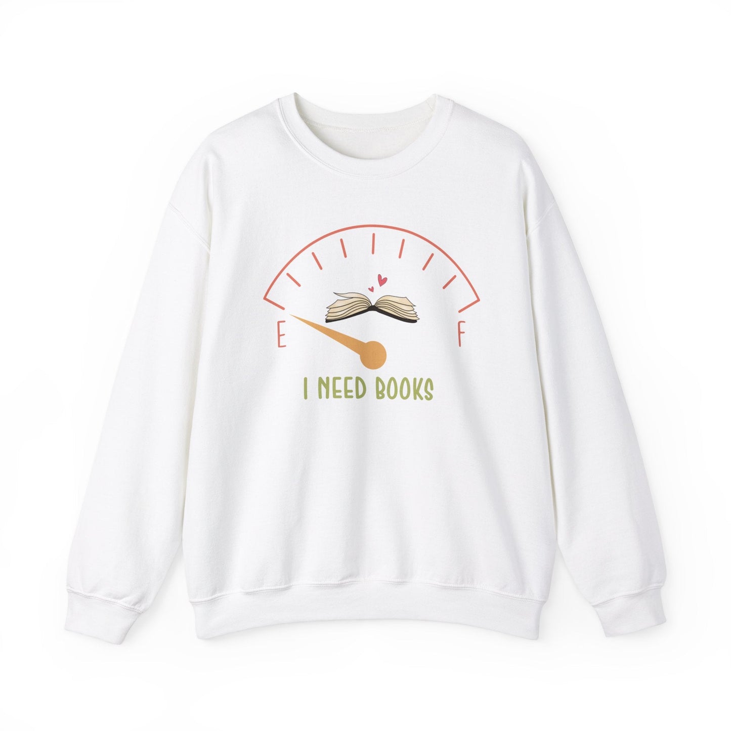 I Need Books Heavy Blend™ Crewneck Sweatshirt