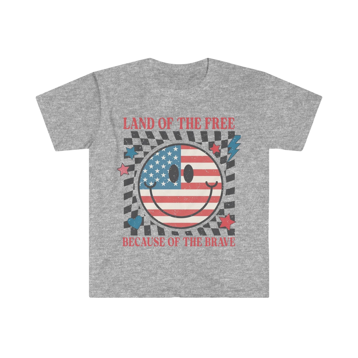 Land of the Free Smile Softstyle T-Shirt