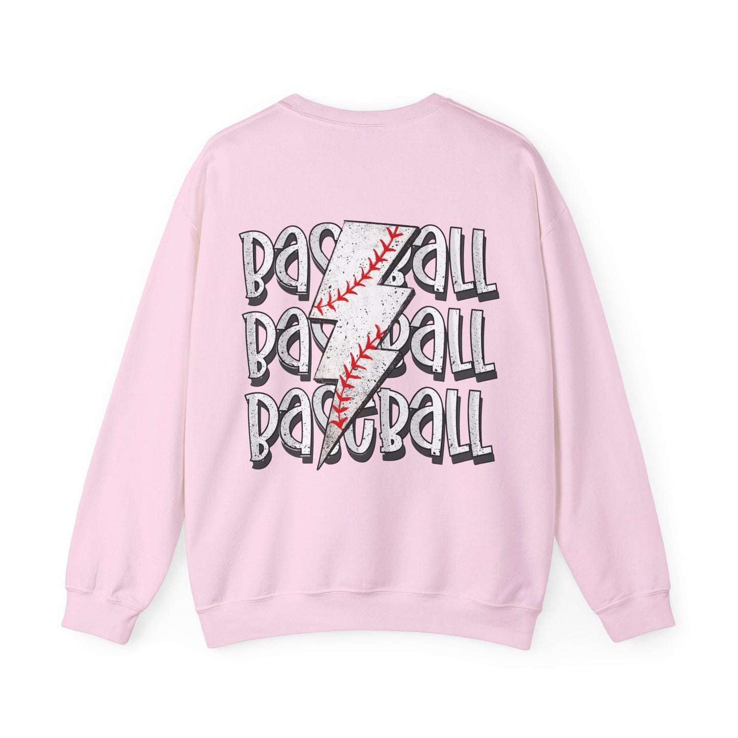 Baseball Lightning Bolt F/B Heavy Blend™ Crewneck Sweatshirt