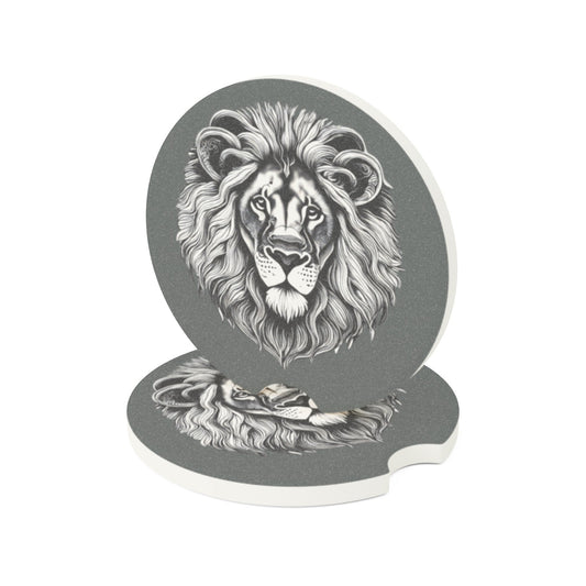 Lion Soapstone Car Coaster