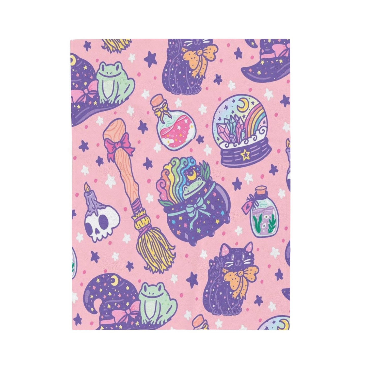 Pink Spook - Velveteen Plush Blanket