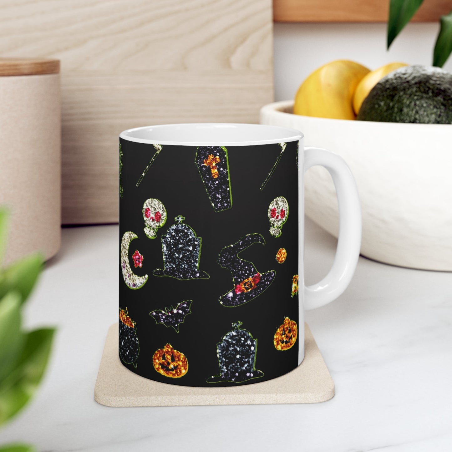 Glitter Halloween Mug 11oz