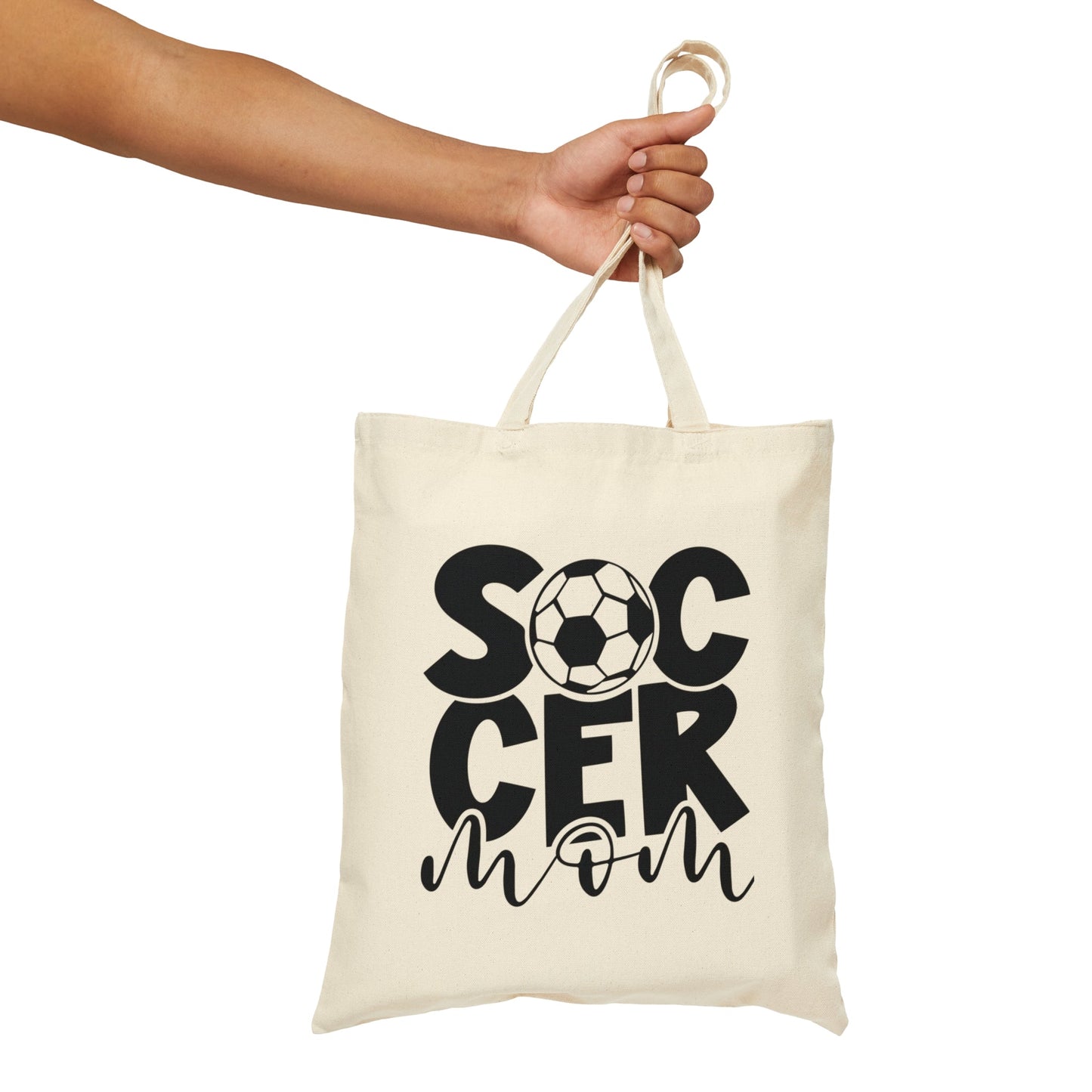 Soccer Mom Cotton Canvas Tote Bag