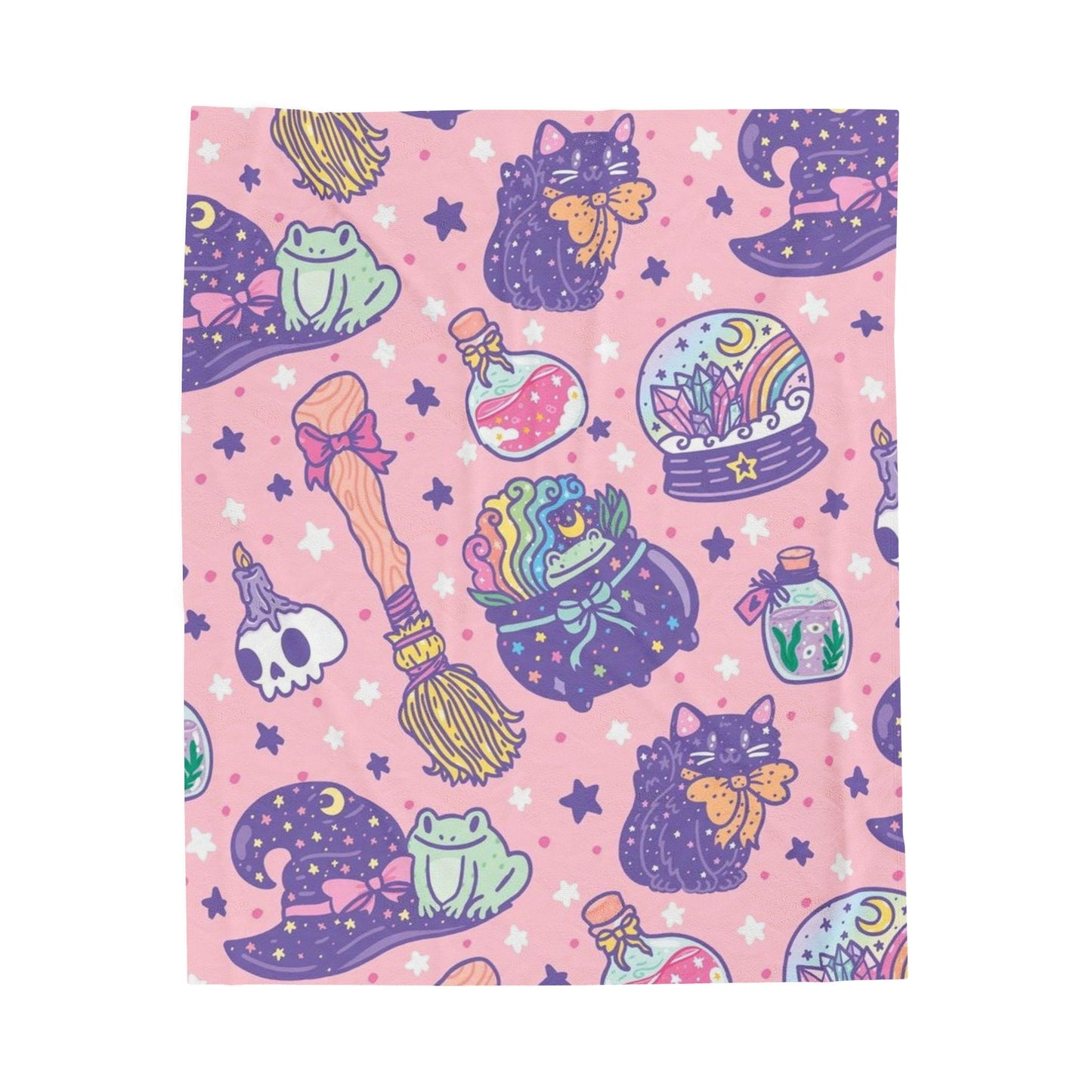 Pink Spook - Velveteen Plush Blanket