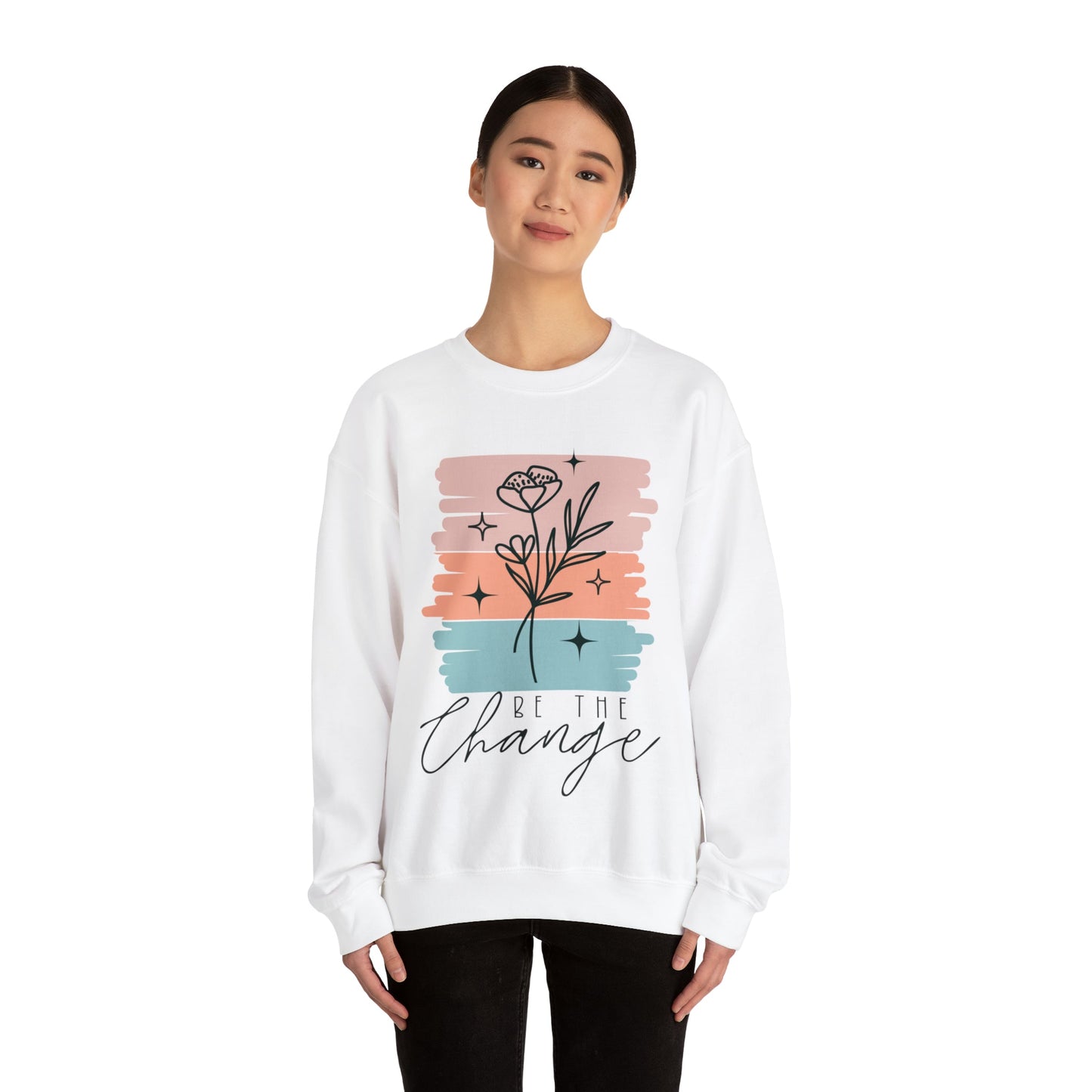 Be The Change Heavy Blend™ Crewneck Sweatshirt