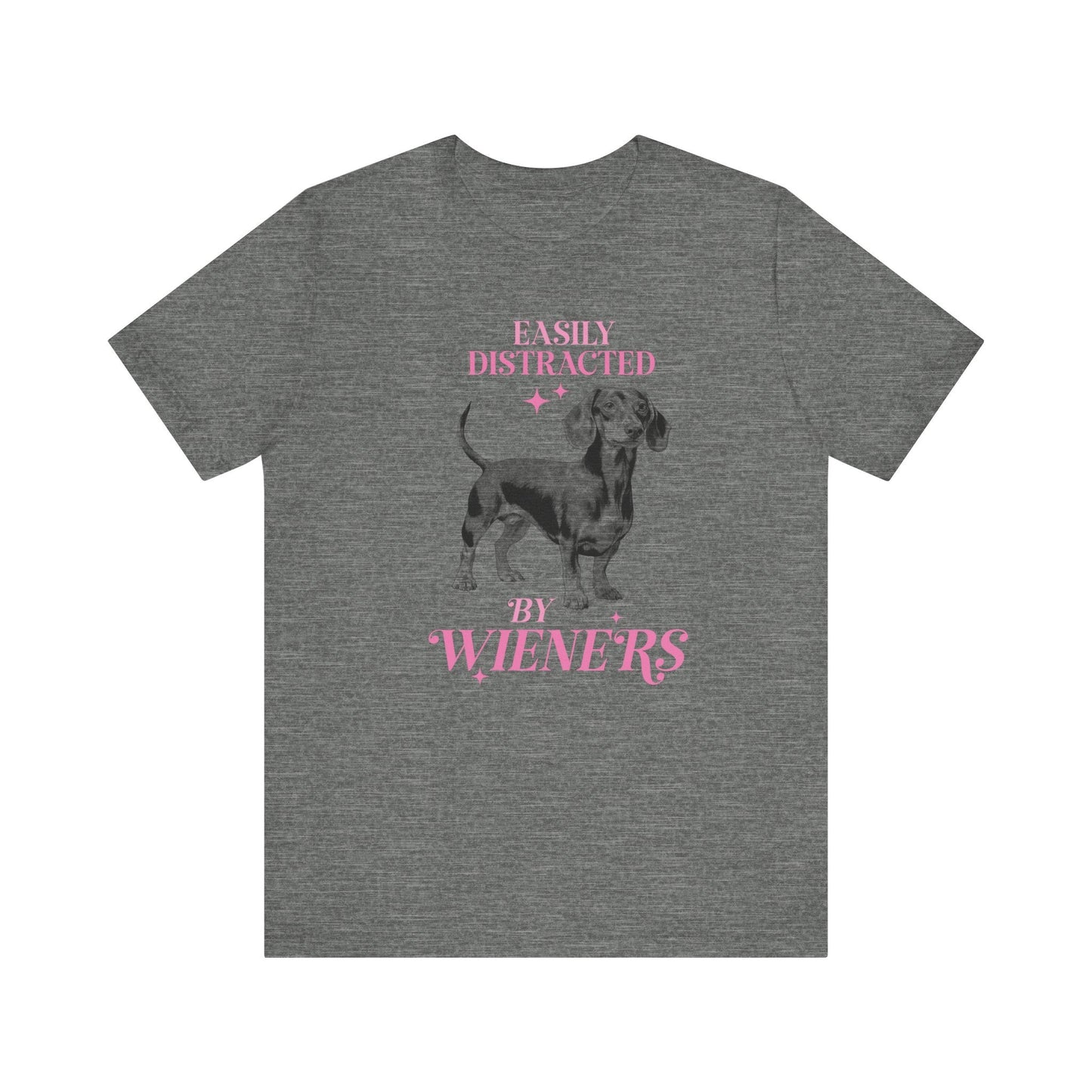 Easily Distracted By Wieners Jersey Short Sleeve Tee