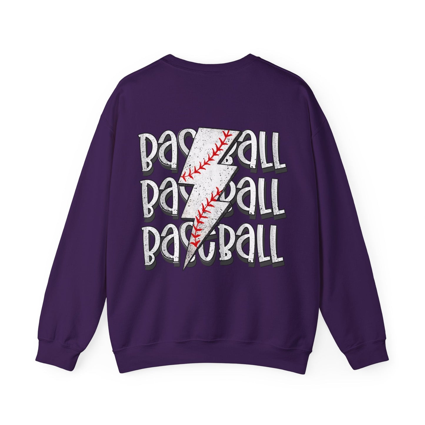 Baseball Lightning Bolt F/B Heavy Blend™ Crewneck Sweatshirt