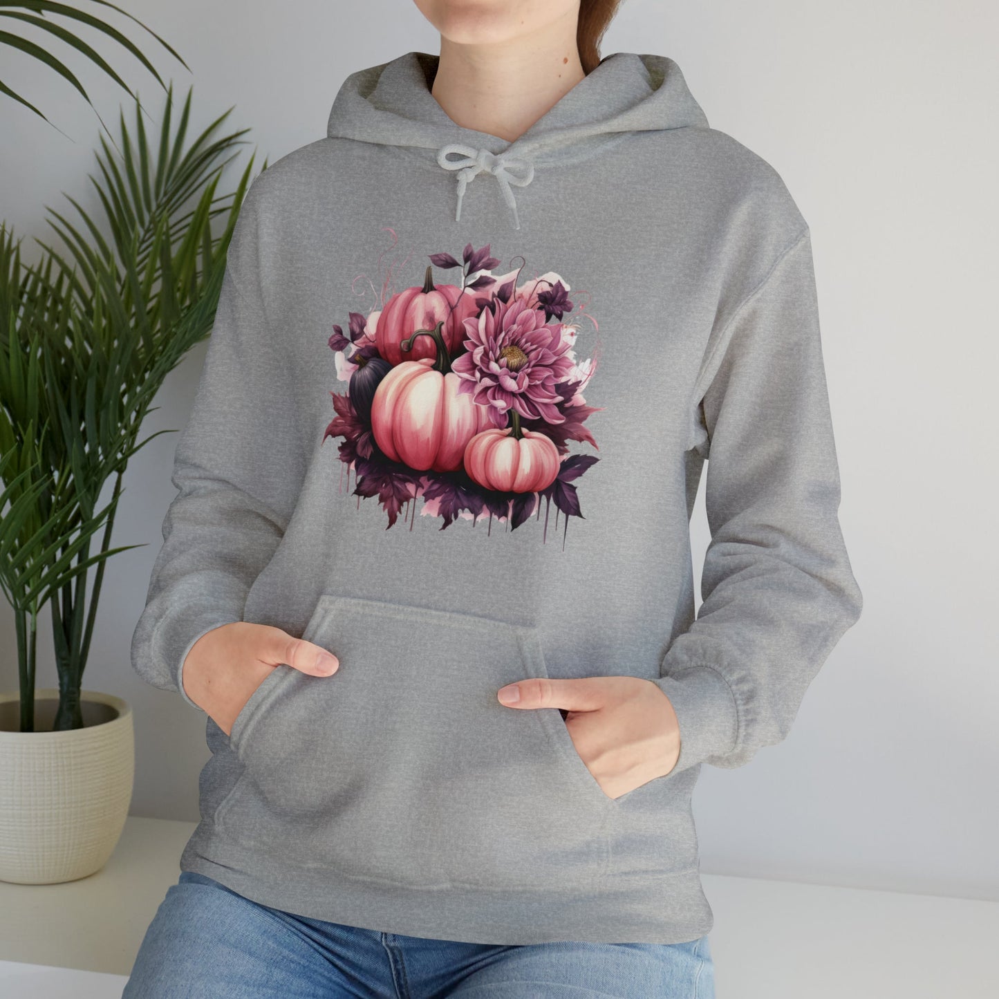 Pink Pumpkin Bouquet Heavy Blend™ Hooded Sweatshirt