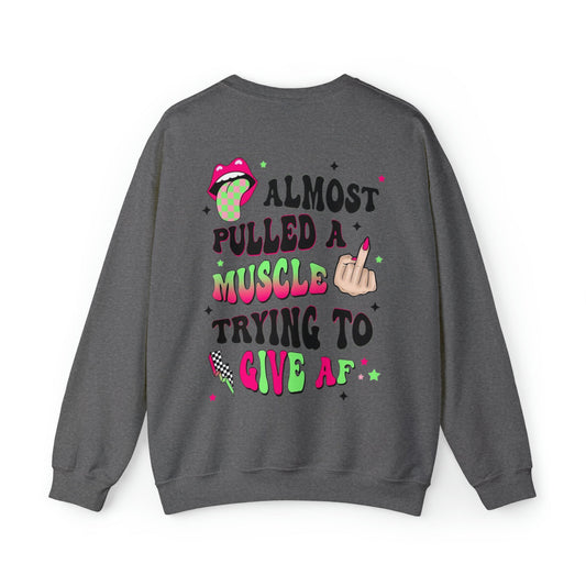 Almost Pulled a Muscle Heavy Blend™ Crewneck Sweatshirt