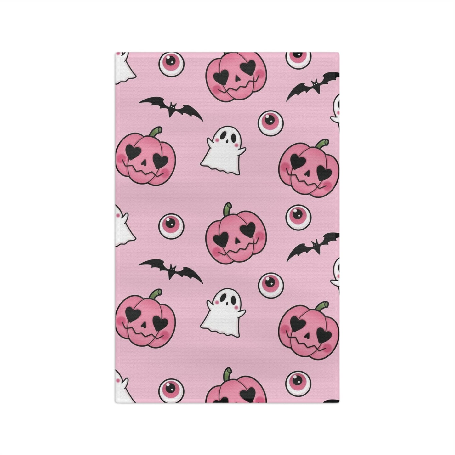 Pink Halloween Soft Tea Towel