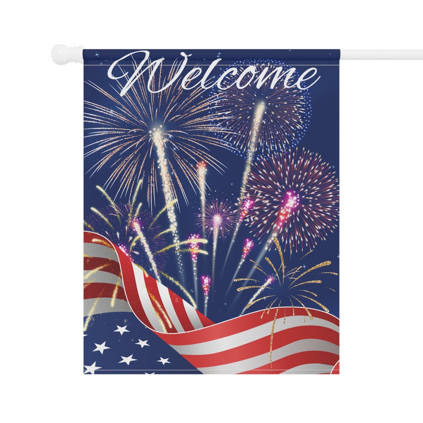 Welcome Fireworks Garden & House Banner