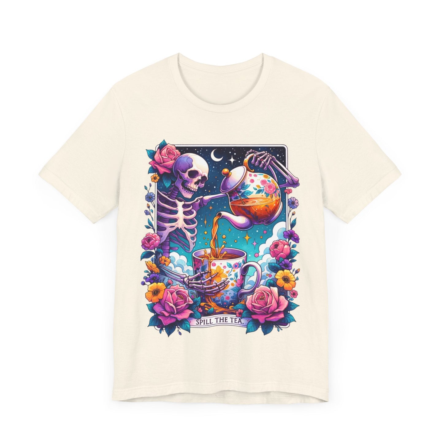 Spillin Tea Tarot  Jersey Short Sleeve Tee