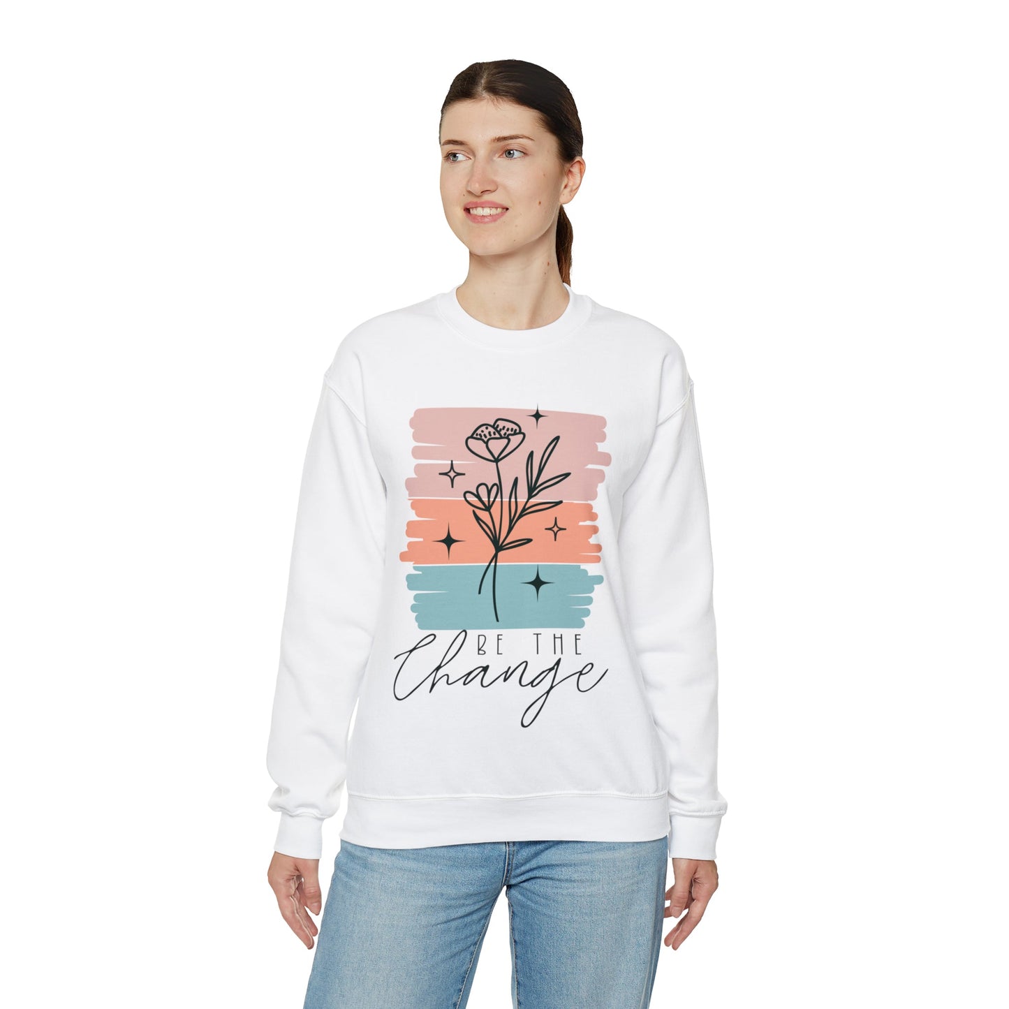 Be The Change Heavy Blend™ Crewneck Sweatshirt