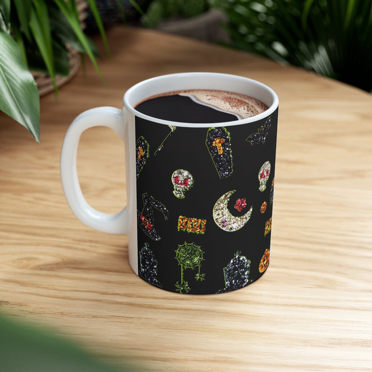 Glitter Halloween Mug 11oz