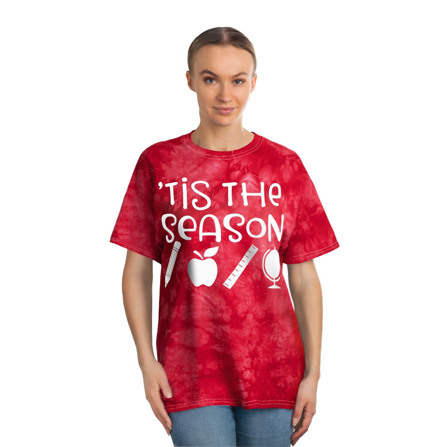 Tis the School Season- Tie-Dye Tee, Crystal