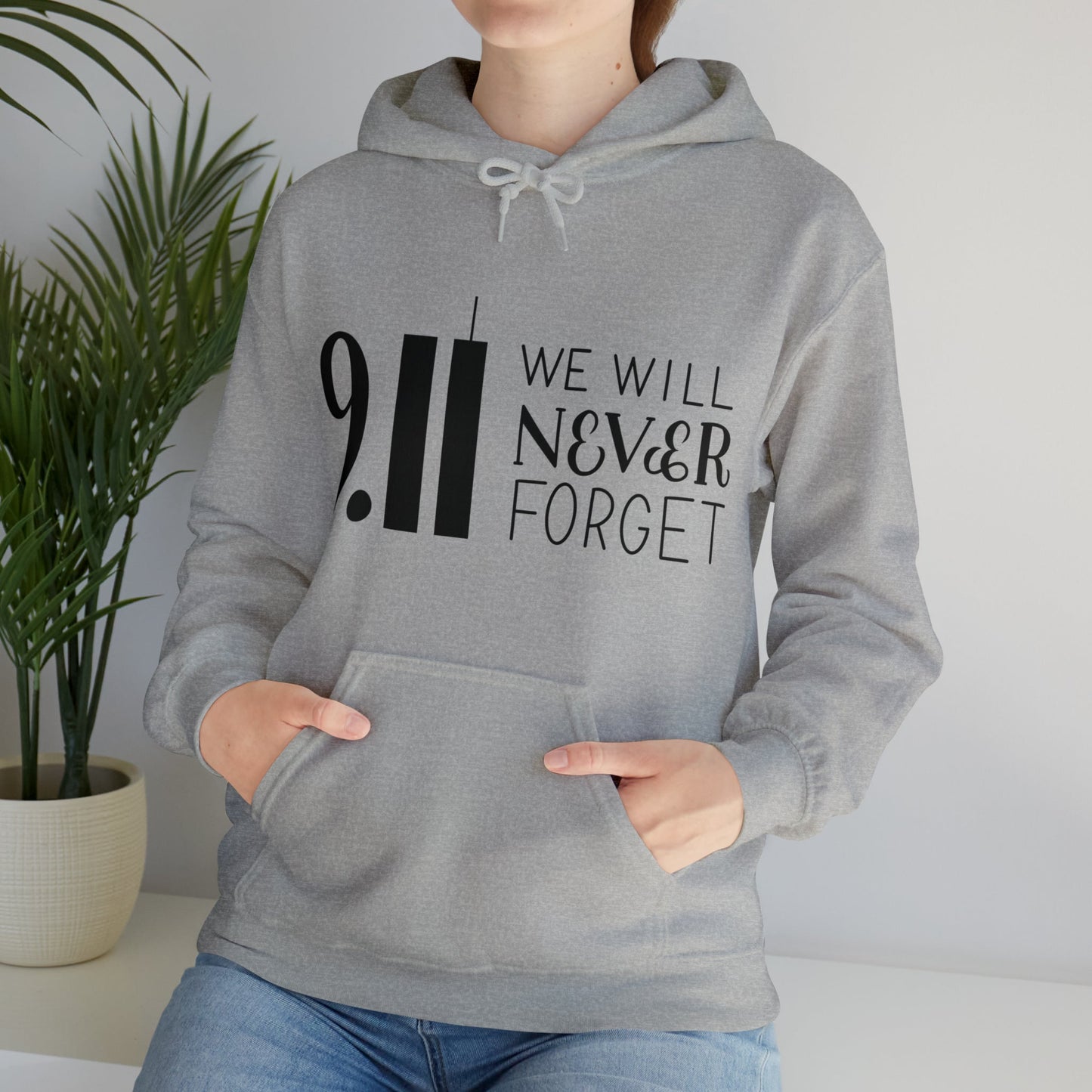 9.11 We Will Never Forget Heavy Blend™ Hooded Sweatshirt