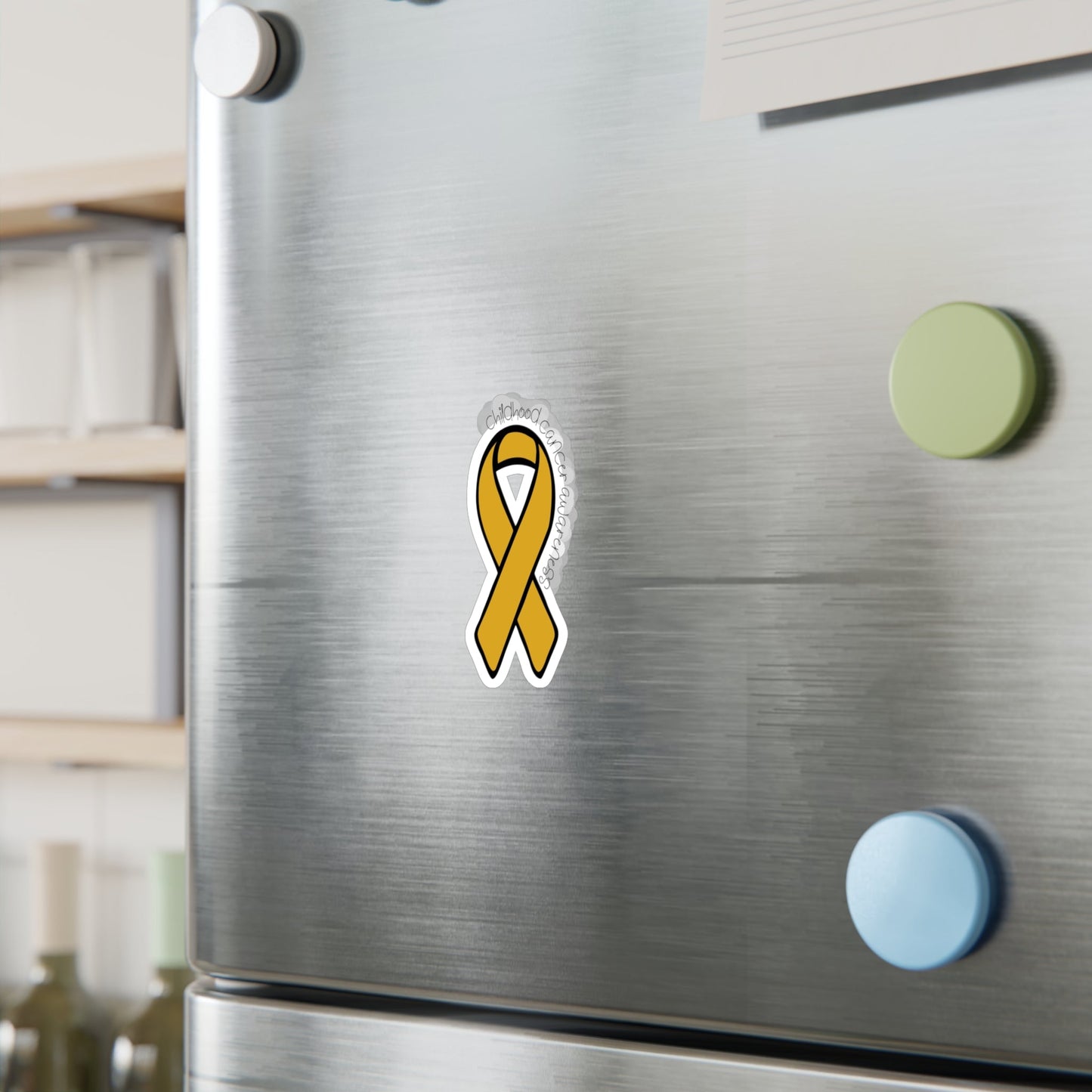 Childhood Cancer Awareness Ribbon Sticker