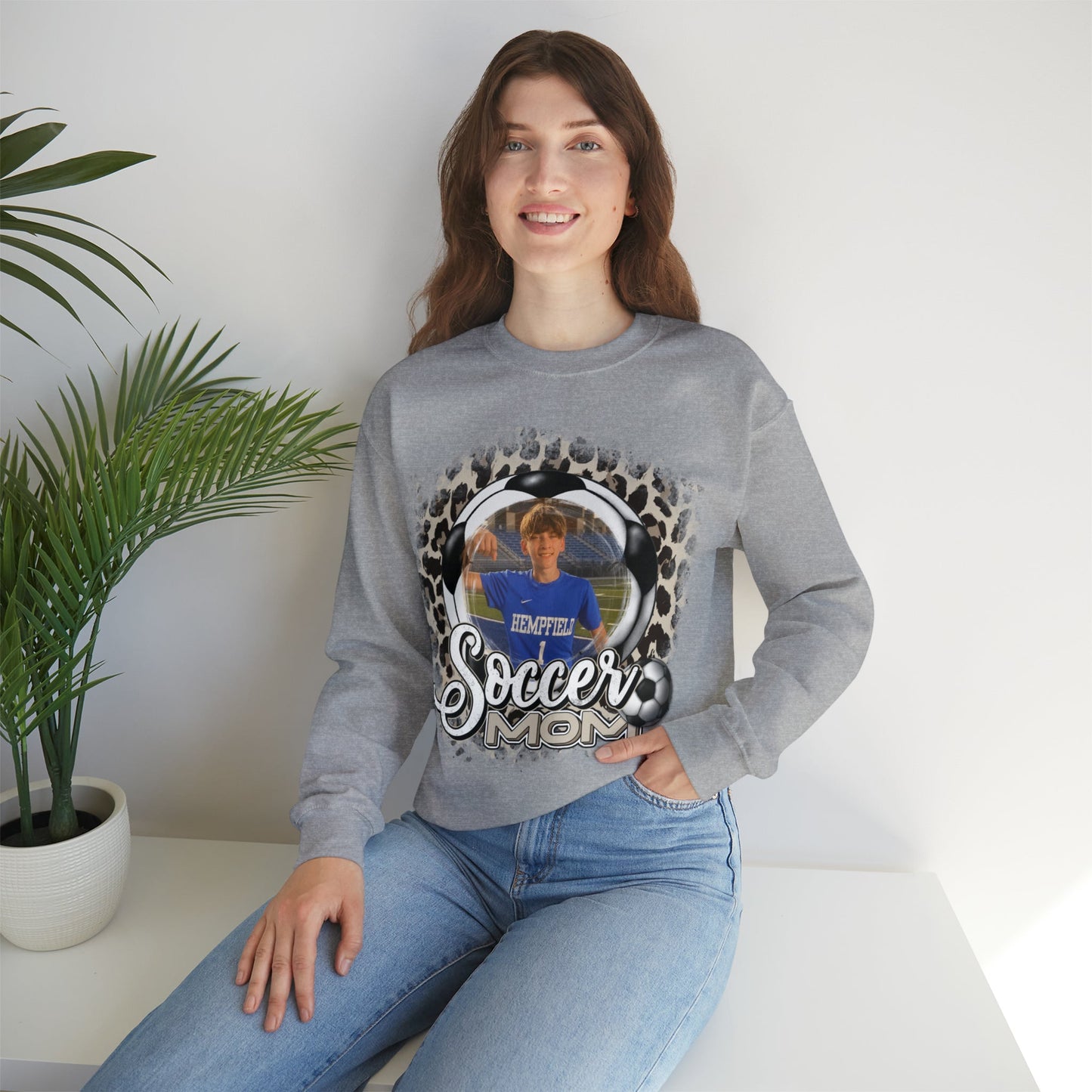 Custom Soccer Mom Heavy Blend™ Crewneck Sweatshirt