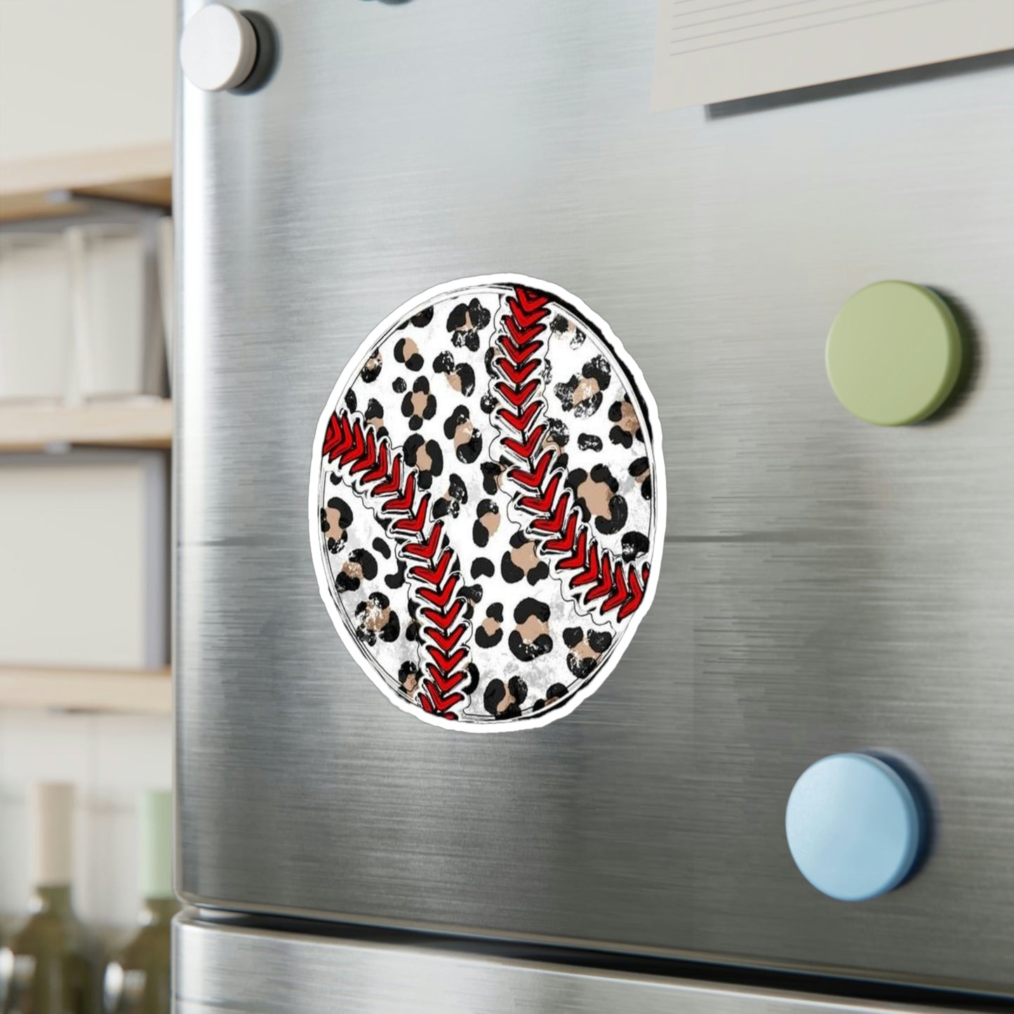 Leopard Baseball Sticker