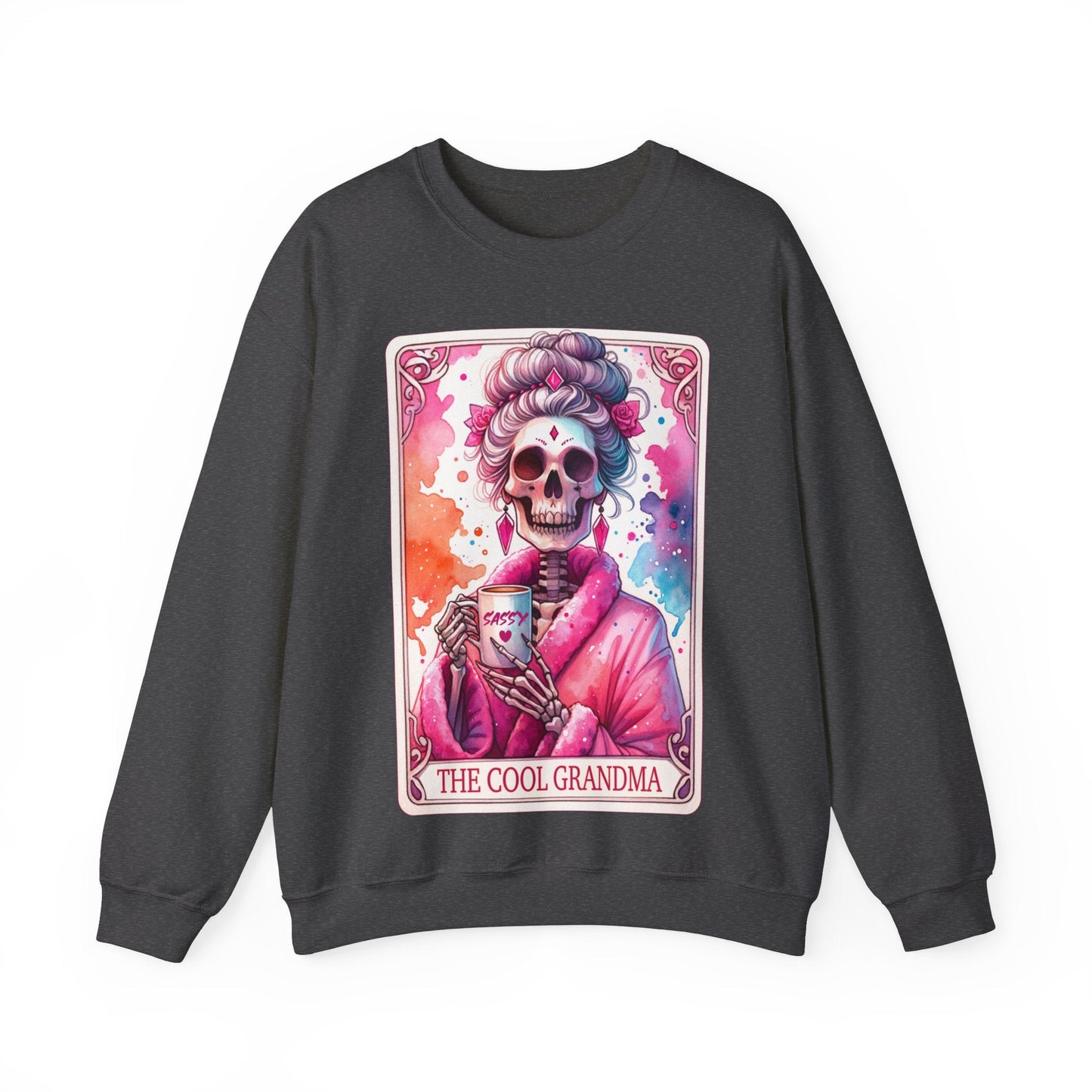 Cool Grandma Tarot Card Heavy Blend™ Crewneck Sweatshirt