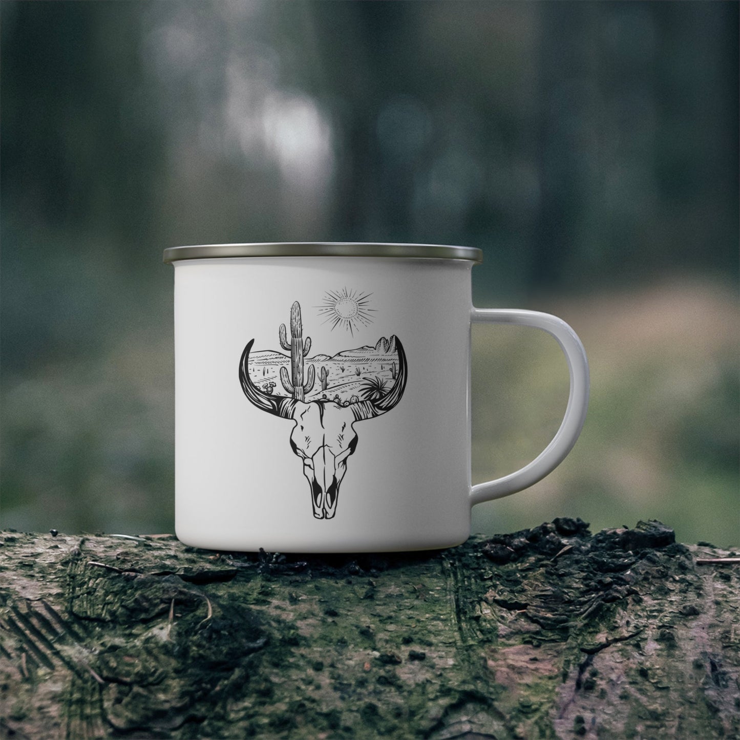 Dessert Skull Enamel Camping Mug