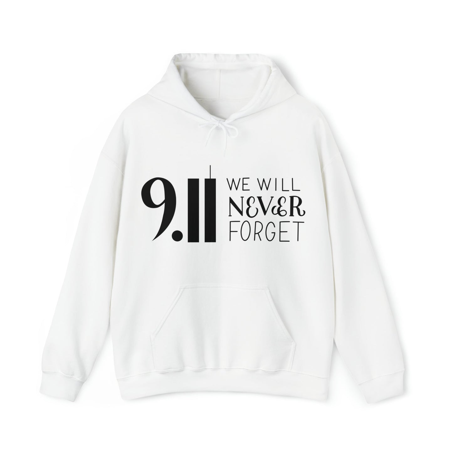 9.11 We Will Never Forget Heavy Blend™ Hooded Sweatshirt