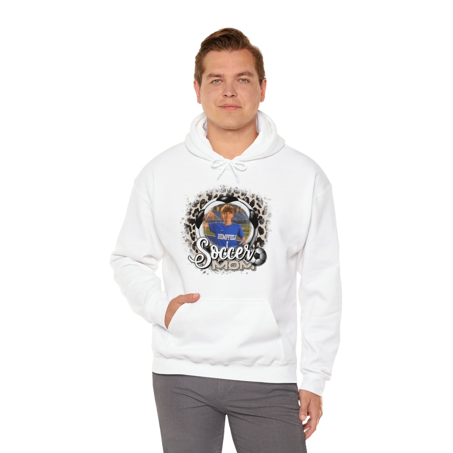 Custom Soccer Mom  Heavy Blend™ Hooded Sweatshirt