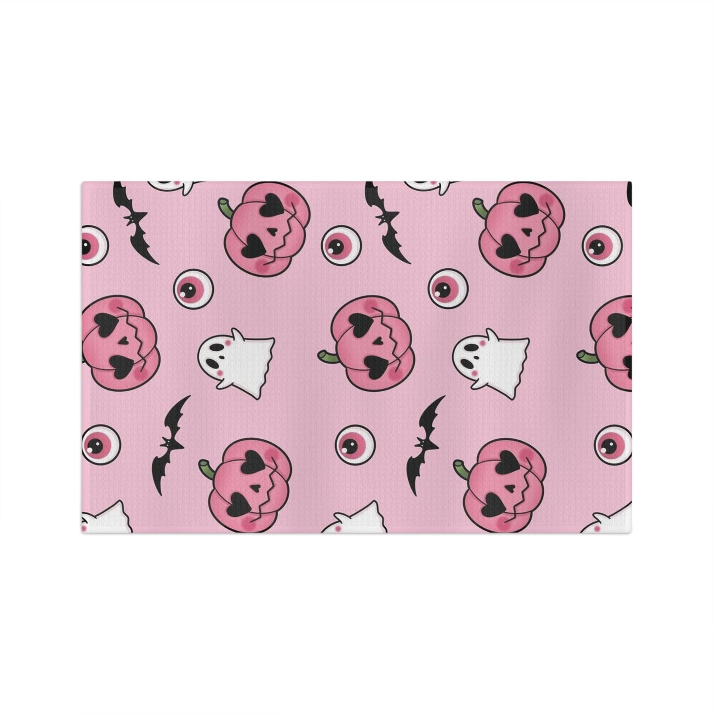 Pink Halloween Soft Tea Towel