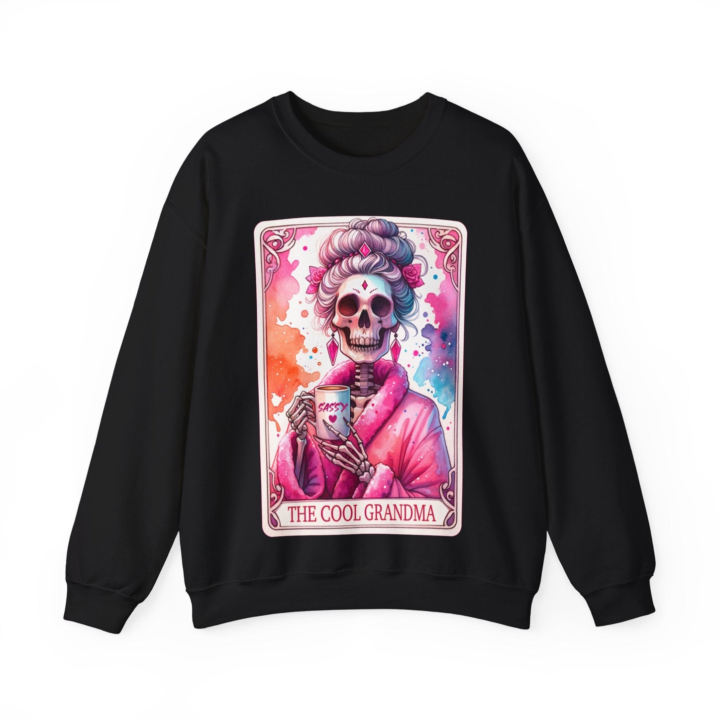 Cool Grandma Tarot Card Heavy Blend™ Crewneck Sweatshirt