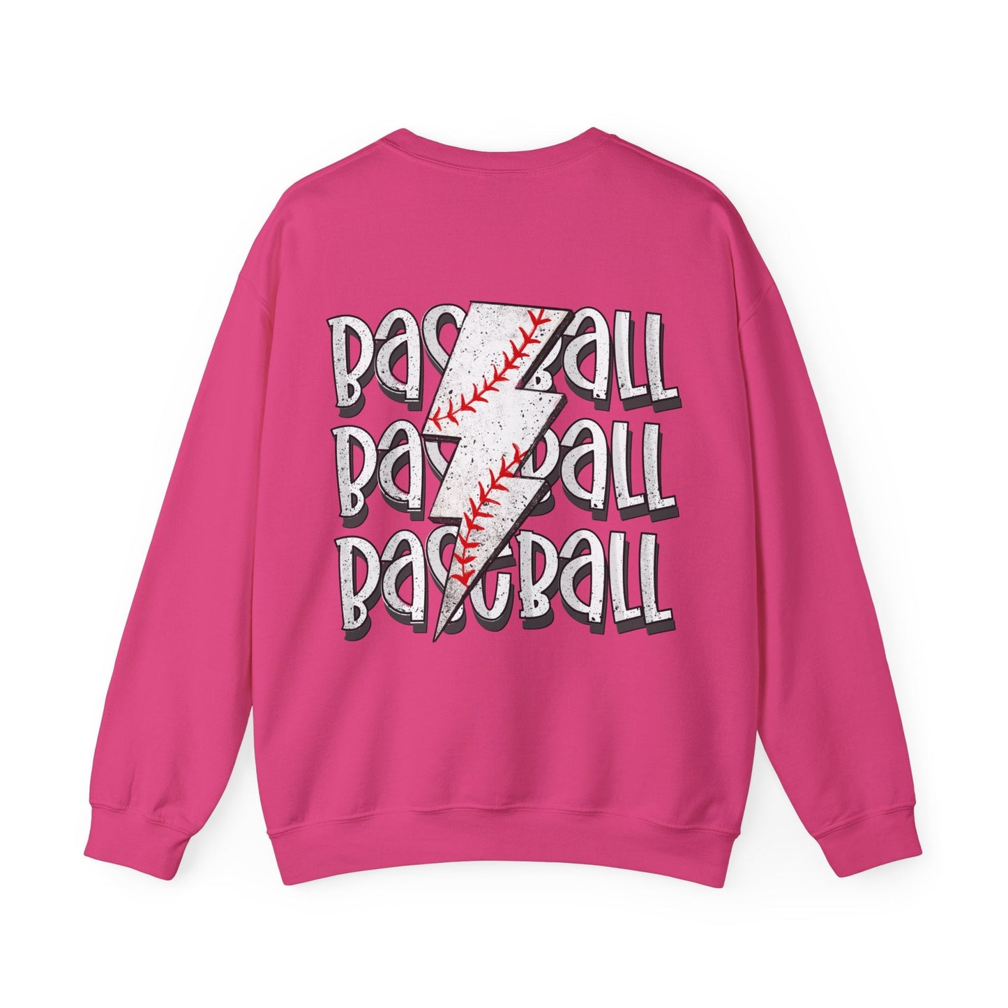 Baseball Lightning Bolt F/B Heavy Blend™ Crewneck Sweatshirt