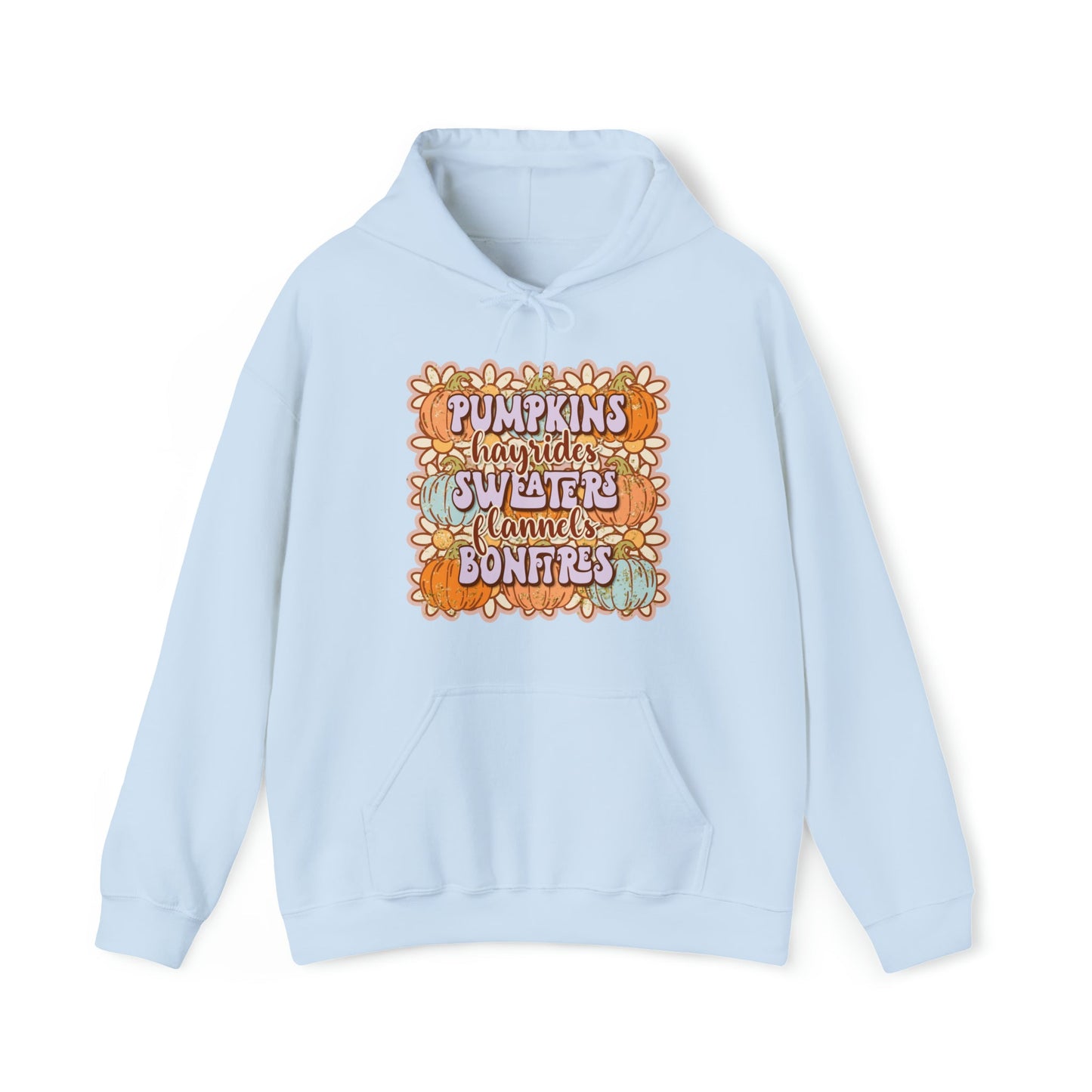 Daisy Pumpkin Hay Heavy Blend™ Hooded Sweatshirt