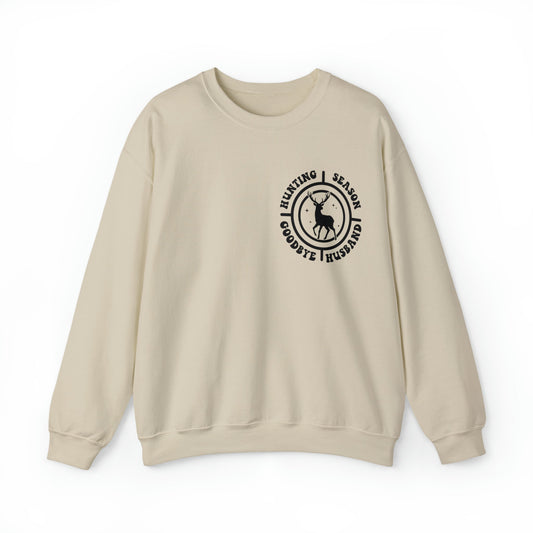 Hello Hunting Season Goodbye Husband Heavy Blend™ Crewneck Sweatshirt