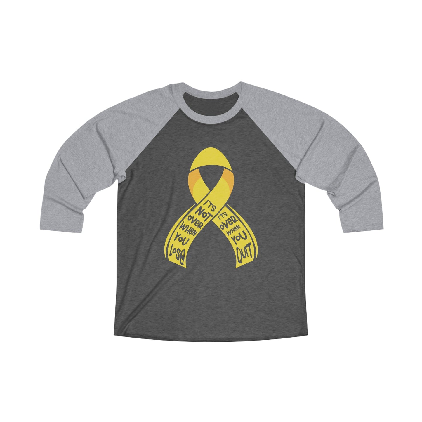 Yellow Ribbon Tri-Blend 3\4 Raglan Tee