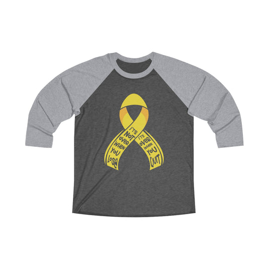 Yellow Ribbon Tri-Blend 3\4 Raglan Tee