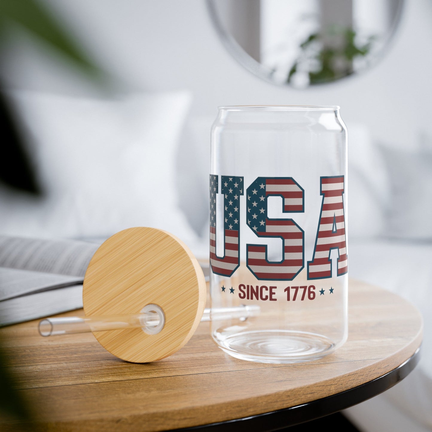 USA Since 1776 Sipper Glass, 16oz