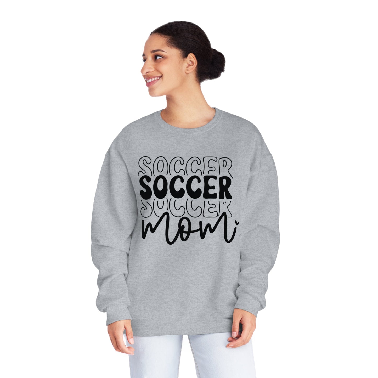 Stacked Soccer Mom NuBlend® Crewneck Sweatshirt